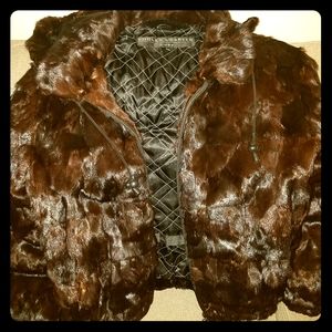 Beautiful Genuine Mink Jacket w/Hood